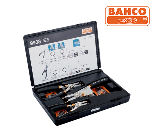 BAHCO 9938 Resettable Circlip Pliers Set 바코 양용 자동 스냅링 플라이어 세트