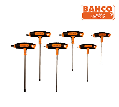 BAHCO 903T-1 Hex Screwdriver Set with T-Handle Grip 바코 3-10mm T핸들 육각렌치 세트