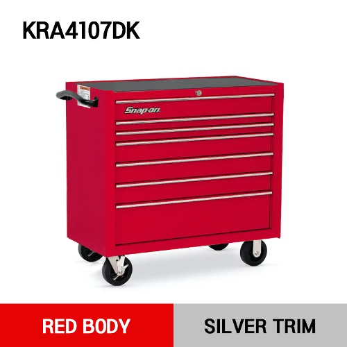 KRA4107DK 40&quot; Seven-Drawer Single Bank Heritage Series Roll Cab (Red) 스냅온 헤리티지 시리즈 40인치 툴박스 (레드)