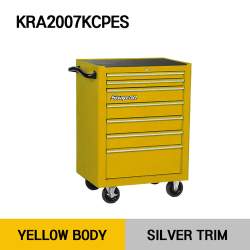 KRA2007 26&quot; Seven-Drawer Single Bank Heritage Series Roll Cab Custom Color Products (Yellow/Orange/Green/Blue/Purple/White) 스냅온 헤리티지 시리즈 26인치 싱글 뱅크 7도어 툴박스(주문컬러사양) (옐로우/오렌지/그린/블루/퍼플/화이트)