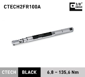 CTECH2FR100A 3/8&quot; Drive Flex-Head ControlTech™ Industrial Torque Wrench (5-100 ft-lb) (6.8-135.6 Nm) 스냅온 3/8&quot; 드라이브 산업용 토크렌치 토르크렌치