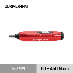QDRIVER4NM Screwdriver, Torque, Adjustable, 50–450 N.cm 스냅온 조절식 토크 드라이버 (50-450 N.cm)