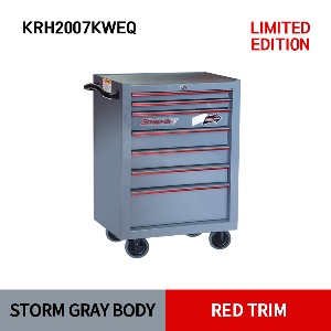 KRH2007KWEQ Heritage Series Roll Cab, 7 Drawers (Storm Gray Body X Red Trim) 스냅온 헤리티지 시리즈 리미티드 에디션 26인치 7 서랍 툴박스 (스톰 그레이 바디 X 레드트림)