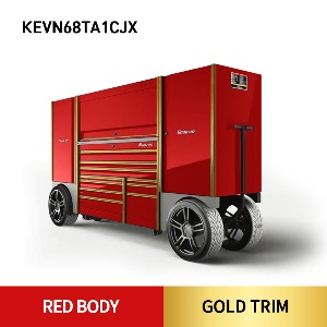 KEVN68TA1CJX Double-Bank EPIQ™ Utility Vehicle with SpeeDrawer (Red with Stainless Top) 스냅온 EPIQ 시리즈 스페셜 오더 컬러 레드/골드 EUV 툴박스