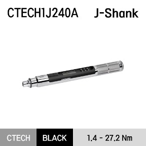 CTECH1J240A Interchangable Head J-Shank ControlTech® Industrial Torque Wrench (1–20 ft-lb) (1.35-27.1 Nm) 스냅온 교환 가능 헤드 J-섕크 ControlTech® 산업용 토크 렌치 (1-20ft-lb) (1.35N.m - 27.1 N.m)