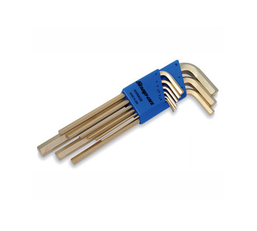AWMG9 Gold L-Shaped Metric Hex Wrench Set (9 pcs) 스냅온 골드 L형 육각 렌치 세트 (9 pcs)