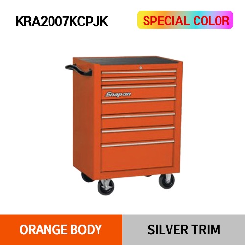 KRA2007KCPJK Roll Cab, 7 Drawers, Electric Orange 스냅온 7단 메케닉 입문용 툴박스 (오렌지)