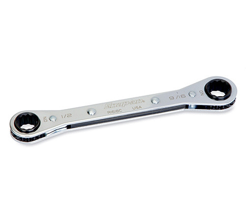 R1011C Wrench, Ratcheting Box, Standard Handle, 0° Offset, 5/16&quot;-11/32&quot;, 12-Point