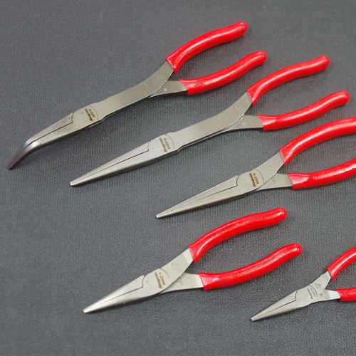 LONGNOSE5R Talon Grip™ Needle Nose Pliers SET (Red) (5pcs) 스냅온 타론그립 니들 노우즈 플라이어 세트 (레드) 세트구성 : 95ACF, 96ACF, 97ACF, 911ACF, 411CF