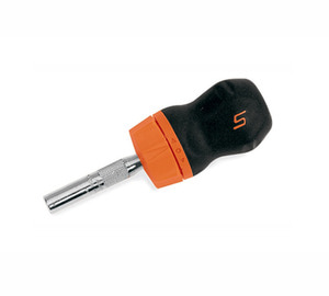 SGDMRC11AO Ratcheting Soft Grip Stubby Orange Screwdriver 스냅온 소프트그립 스터비 라쳇 스크류드라이버 (오렌지)