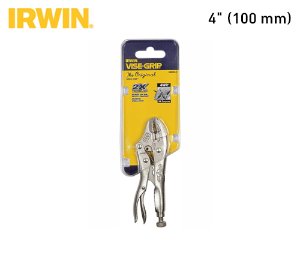 IRWIN VISE-GRIP 1002L3 Curved Jaw Locking Pliers with Wire Cutter, 4-Inch (100 mm) 어윈 바이스 그립 락킹 플라이어 (와이어 커터 기능 포함) 4인치