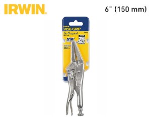 IRWIN VISE-GRIP 1402L3 The Original™ Long Nose Locking Pliers with Wire Cutter, 6-Inch (150 mm) 어윈 바이스 그립 롱노즈 락킹 플라이어 (와이어 커터 기능 포함) 6인치