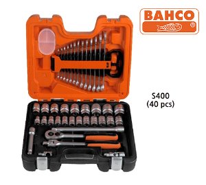 BAHCO S400 Socket set 40 pcs 1/2&quot; 바코1/2 인치 소켓렌치+스패너 세트 (40 pcs)