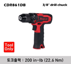 CDR861DB 14.4 V 3/8&quot; MicroLithium Brushless Drill (Tool Only) 스냅온 14.4 V 3/8&quot; 마이크로리튬 브러쉬리스 드릴 (베어툴)