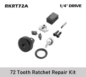 RKRT72A Repair Kit, Ratchet, 72 Tooth, 1/4&quot; Drive 스냅온 1/4&quot; 드라이브 72 기어 라쳇 수리 키트 (대응모델 : T72, GT72, THL72, TL72, TF72, THLF72, TX72, THLX72, THLD72, THLDF72, TECH1FRATA)