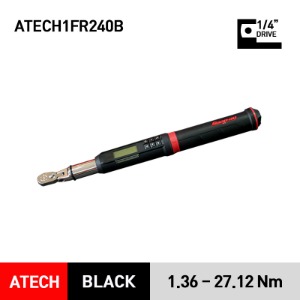 ATECH1FR240B 1/4&quot; Drive Electronic Flex-Head TechAngle® Torque Wrench (1.36 - 27.12 Nm) (1–20 ft–lb) 스냅온 1/4&quot; 드라이브 디지털 토크렌치 토르크렌치