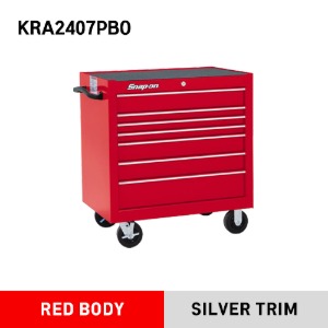 KRA2407PBO 36&quot; Seven-Drawer Single Bank Classic Series Roll Cab (Red) 스냅온 클래식 시리즈 36인치 7서랍 툴박스 (레드)