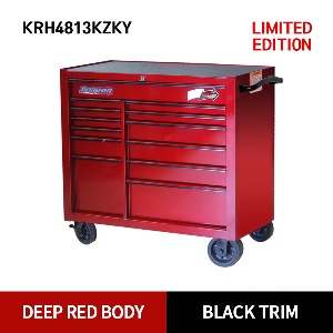 KRH4813KZKY 40&quot; 13-Drawer Double-Bank Heritage Series Roll Cab (Deep Red / Black) 스냅온 헤리티지 시리즈 리미티드 에디션 40인치 13서랍 툴박스 (딥 레드/블랙)