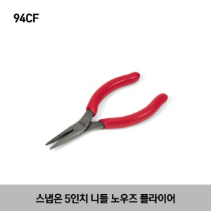 94CF 5&quot; Talon Grip™ Needle Nose Pliers (Red) 스냅온 5인치 타론그립 니들 노우즈 플라이어(레드)