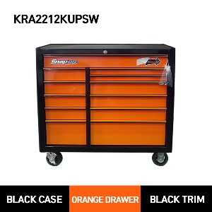 [주문후 생산제품]KRA2212KUPSW Heritage Series 40&quot; Roll Cabinets (Black/Orange) 스냅온 헤리티지 시리즈 40인치 툴박스 (블랙/오렌지)