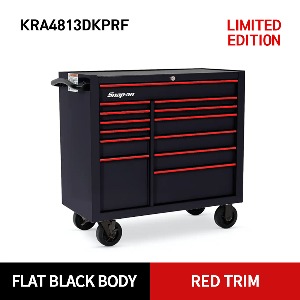 KRA4813DKPRF 40&quot; 13-Drawer Double-Bank Heritage Series Roll Cab (Flat Black/Red) 스냅온 헤리티지 시리즈 리미티드 에디션 40인치 13서랍 툴박스 (무광블랙/레드트림)