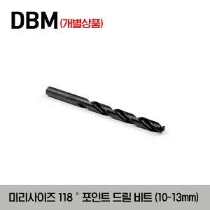 DBM Jobber Length Metric Size 118° Point Drill Bit (10mm-13mm) 스냅온 미리사이즈 118° 포인트 드릴 비트 (DBM10A, DBM10.5A, DBM11A, DBM11.5A, DBM12A, DBM12.5A, DBM13A)