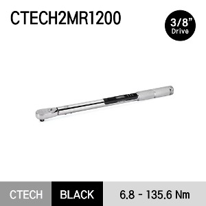CTECH2MR1200 3/8&quot; Drive Fixed Ratchet Head Digital, Micro Size ControlTech® Torque Wrench (60-1,200 in-lb; 6.8-135.6 N·m) 3/8&quot; 드라이브 고정 라쳇 헤드 디지털, 마이크로 크기 ControlTech® 토크 렌치(60-1,200in-lb) (6.8-135.6 N·m)