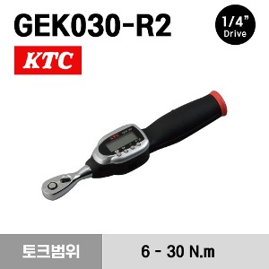 KTC (KYOTO TOOL 교토툴) No.GEK030-R2 Digital Torque Wrench (6-30N.m) 케이티씨 1/4&quot; 드라이브 디지털 토크렌치
