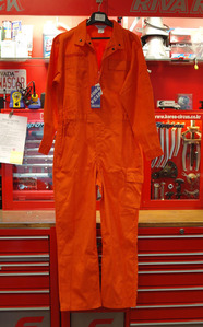 WORK WEAR 정비작업자 의류 (정비복 , 작업복) 오렌지 색상 한정